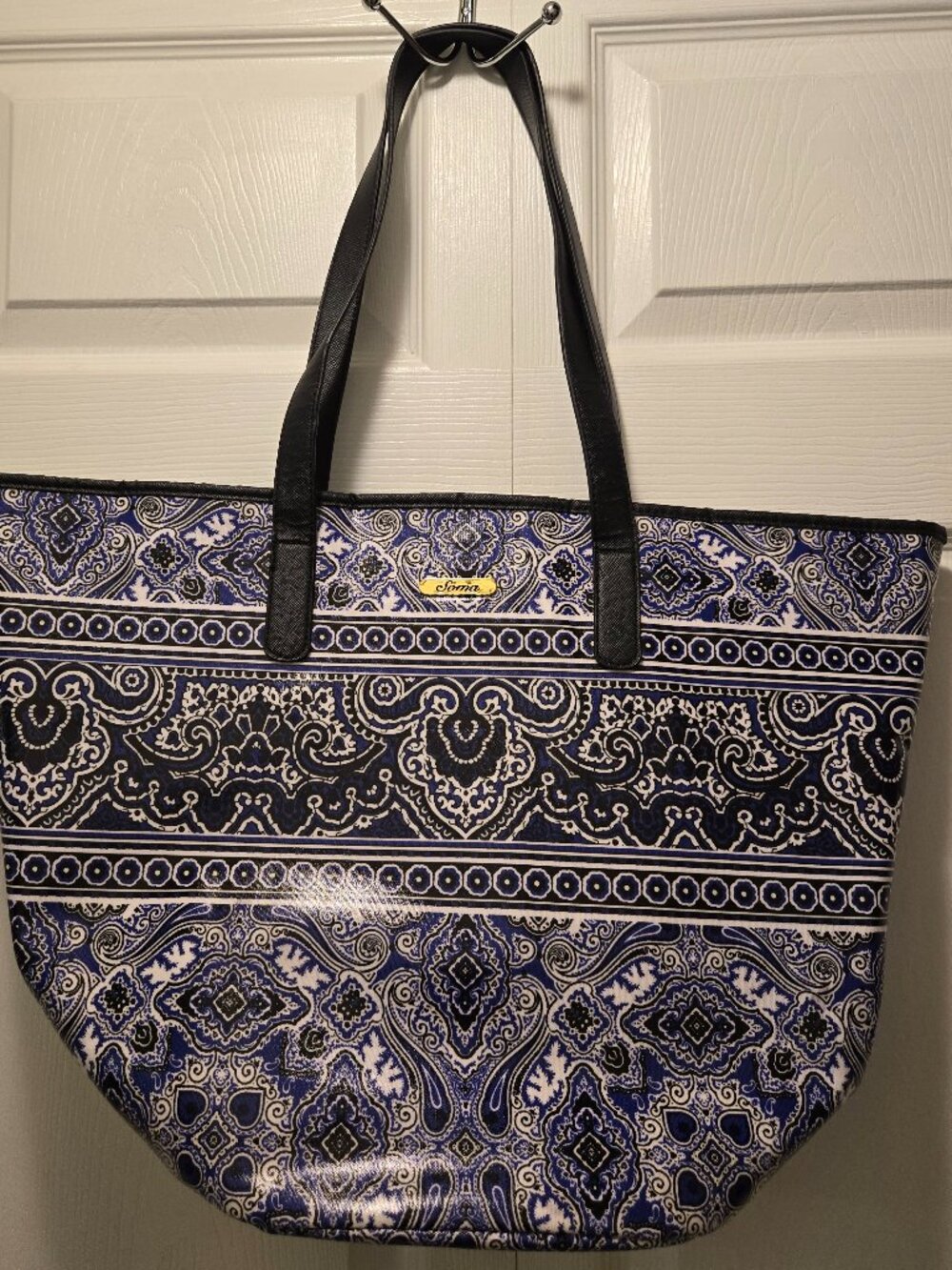 SOMA Women's 100% Cotton w/Plastic Laminated Coating Tote Bag - Sz Large